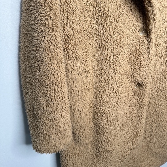 Uniqlo Pile Lined Fleece Tailored Coat Small - Picture 10 of 13
